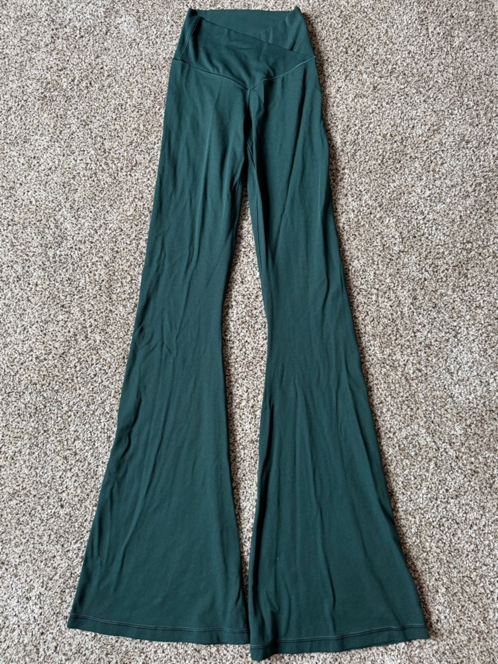 Aerie High -Waist Flared Yoga Pants in Deep Teal, XS